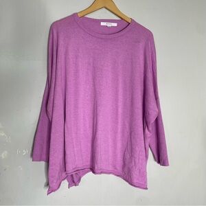 Mersea Catalina Oversized Lightweight traveler sweater purple one size